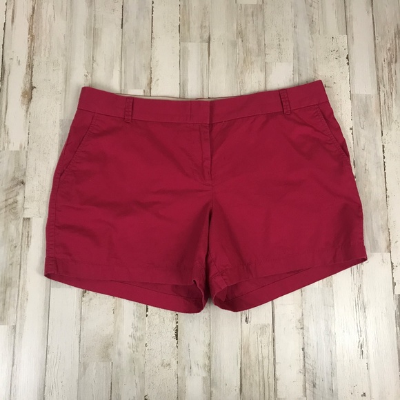 J. Crew Pants - J. Crew Womens Shorts 14 Pink Broken-In Chinos
